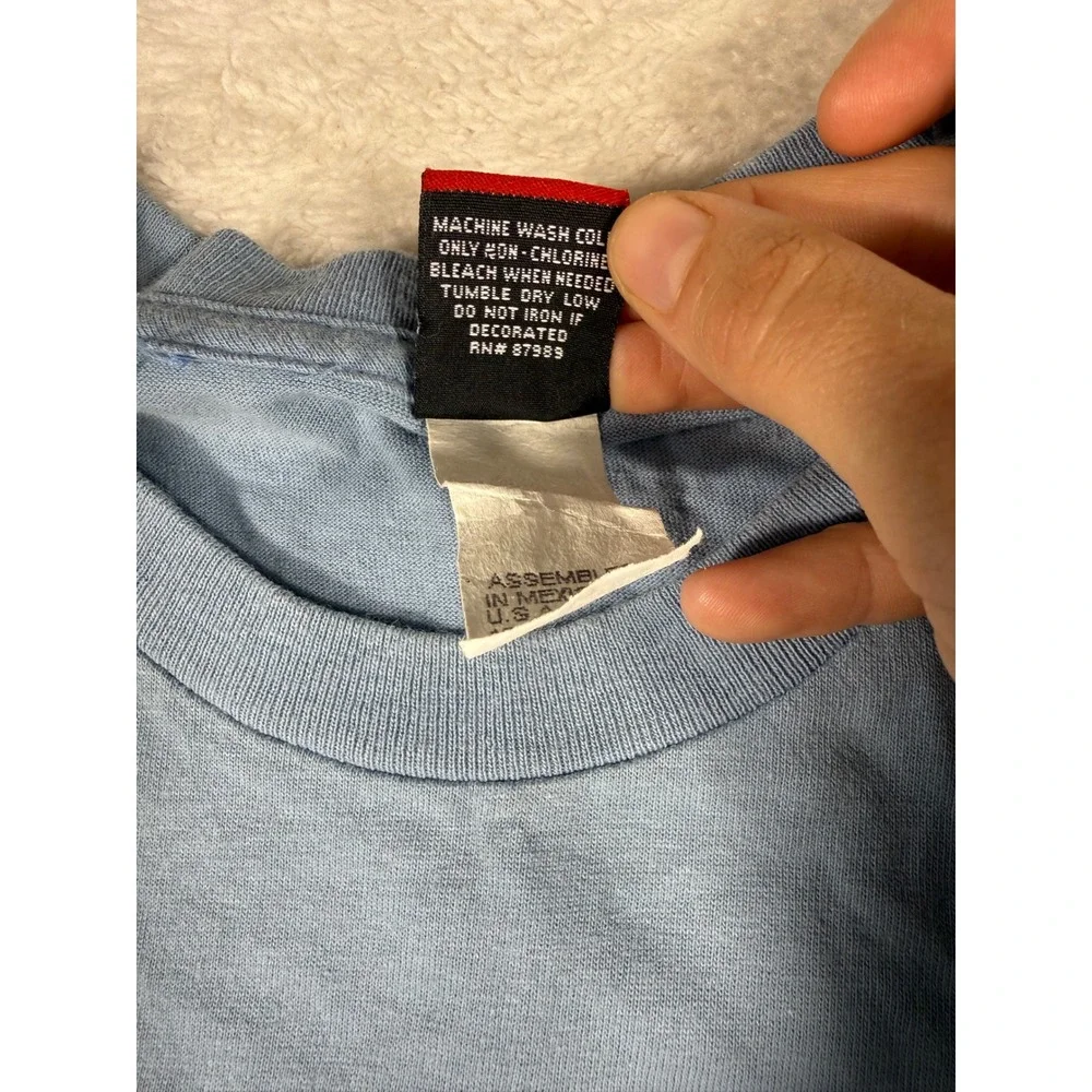Ocean Pacific T-Shirt Kids Medium Blue Good‎ Vintage OP Boarding Surf Skate Tee